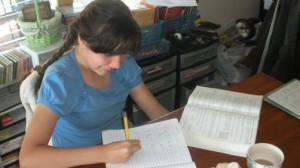 MaryEllen Finished Her Math Book - Saxon 65!