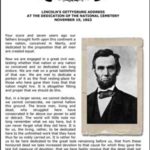 Abraham Lincoln's Gettysburg Address Copywork