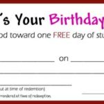 Free Study Day Coupon For A Birthday