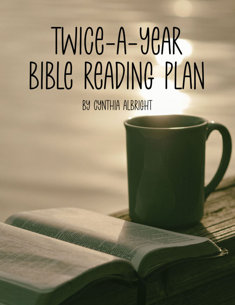 Twice A Year Bible Reading Plan