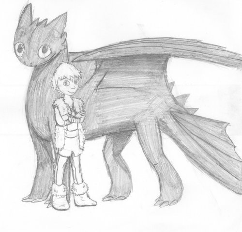 Toothless and Hiccup