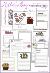 Mother's Day Notebooking Pages