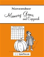 November Memory Gems & Copywork